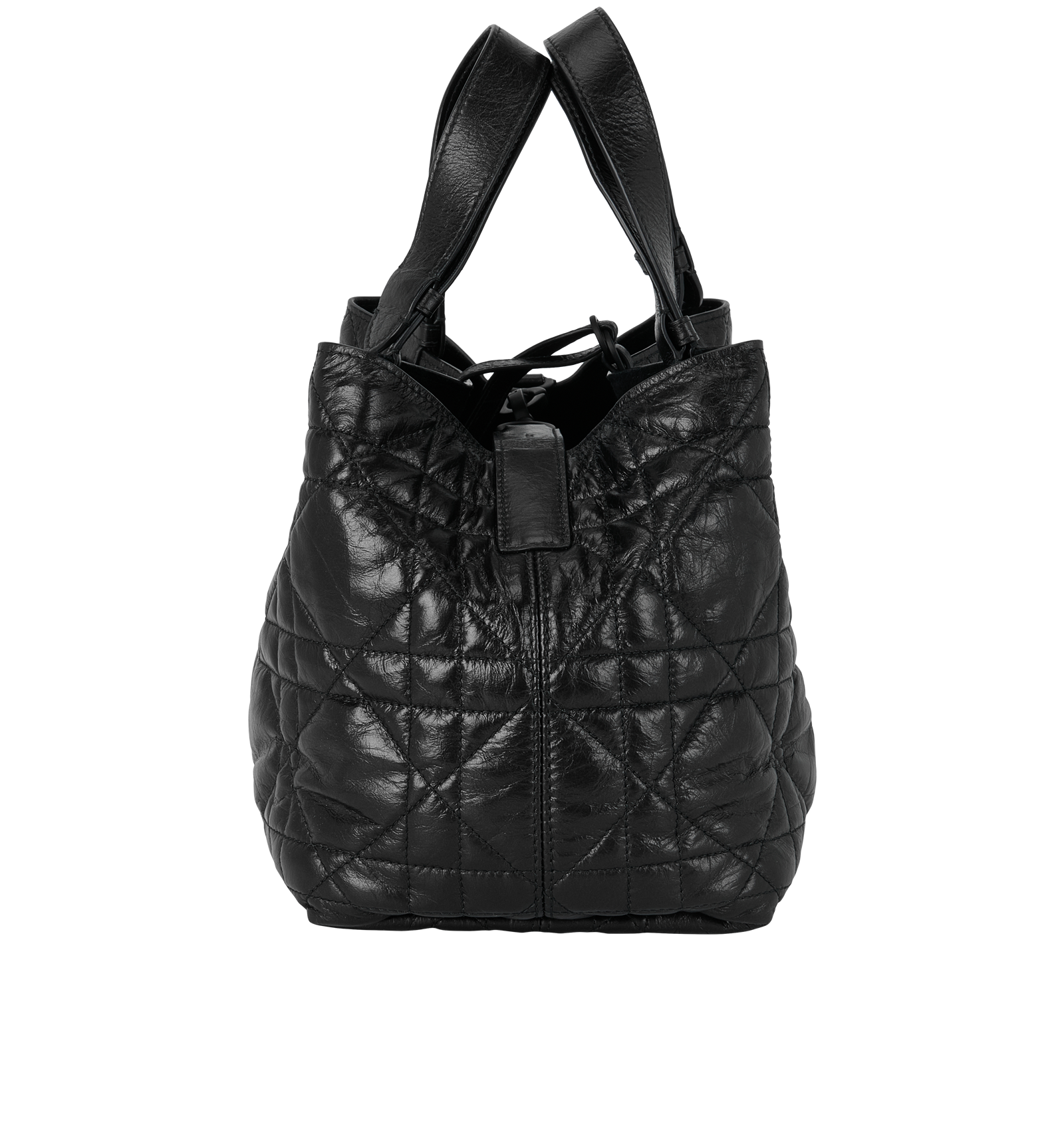 Toujours Medium Tote, &pound;1,800, Handbags, Black, Leather, Bottom view